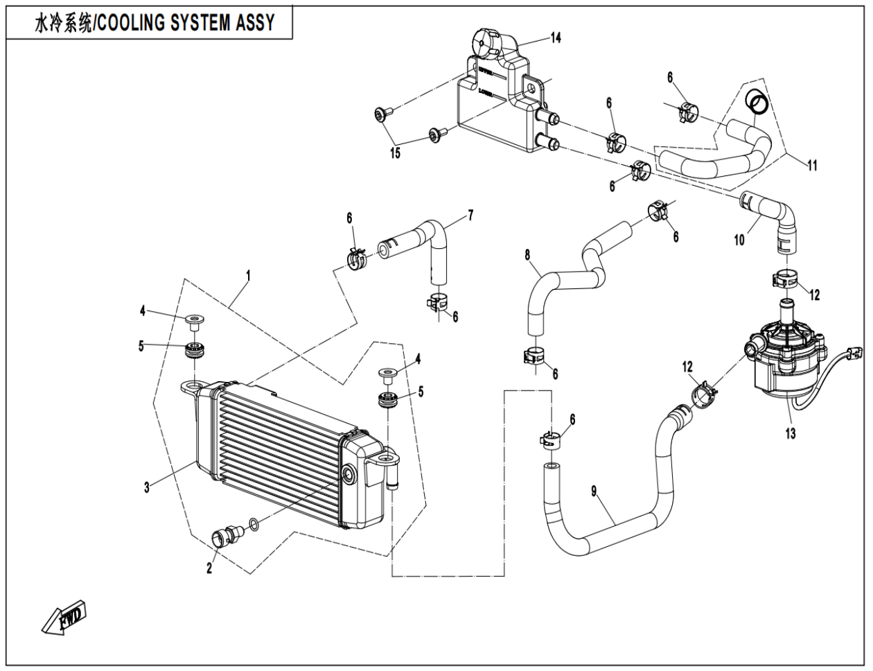 COOLING SYSTEM ASSY