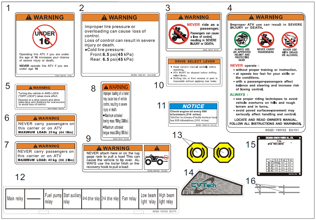 WARNING DECAL