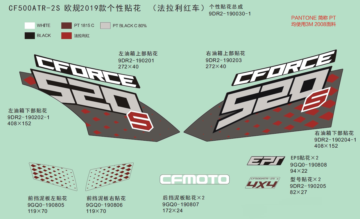 DECAL KITS,2019(FERRARI RED)