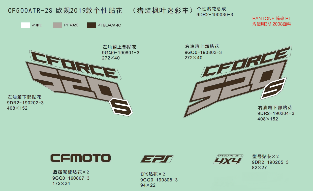 DECAL KITS,2019(TRUE TIMBER CAMO)