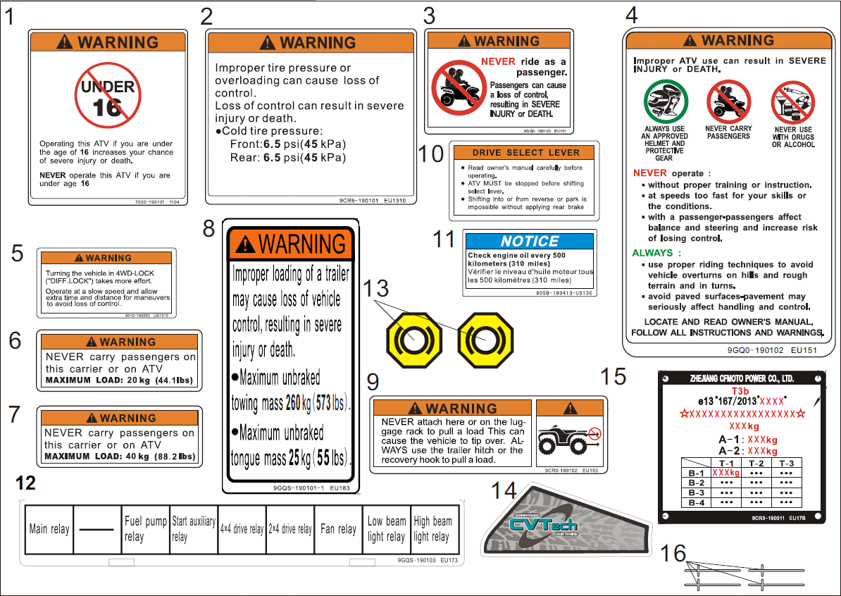 WARNING DECAL