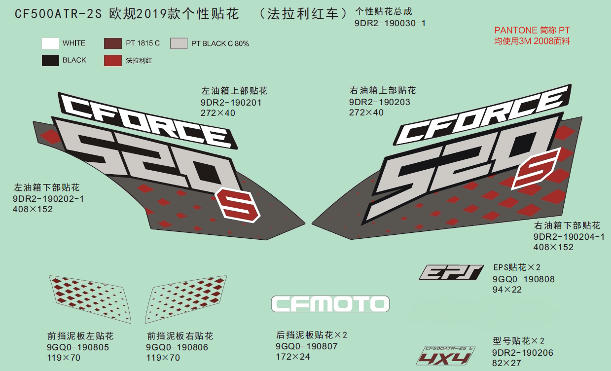 DECAL KITS,2019(FERRARI RED)