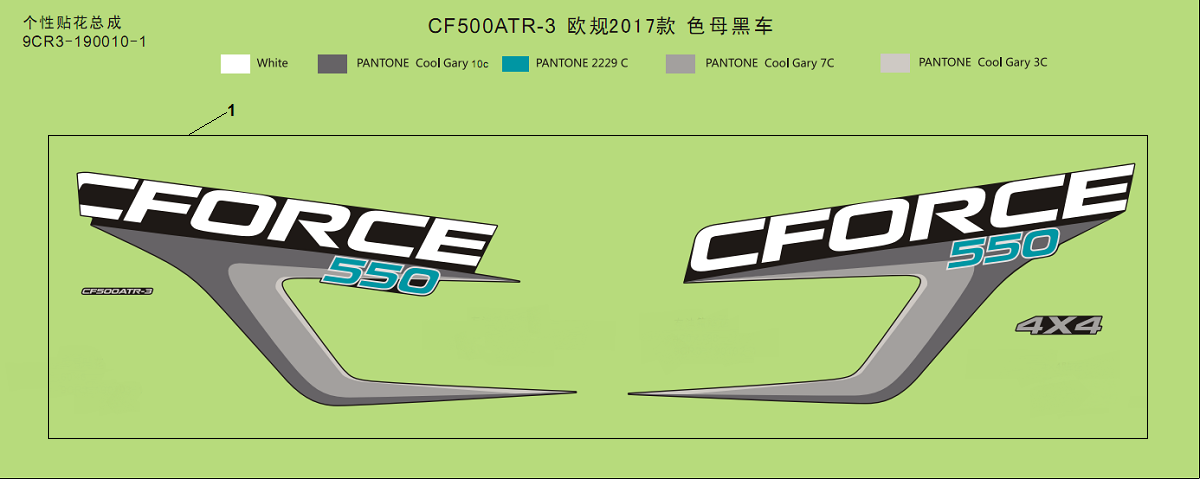 DECAL KITSï¼INJECTED PEARL BLACKï¼