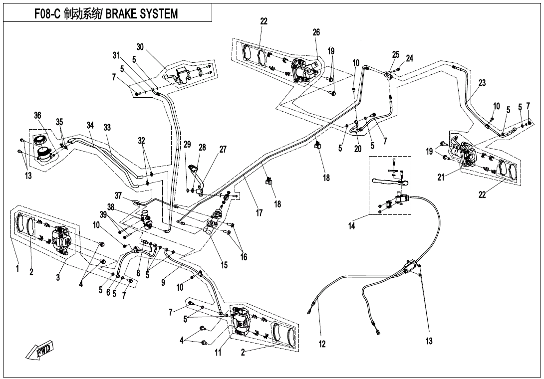 BRAKE SYSTEM(LH,BUNDY TUBE)