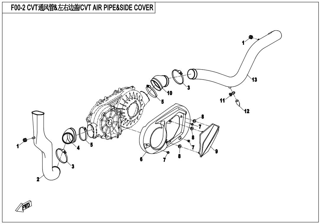 CVT AIR PIPE@^SIDE COVER