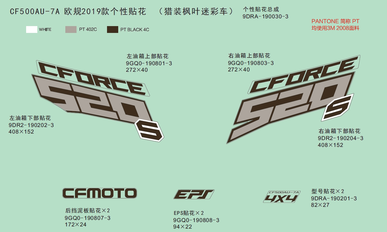 DECAL KITS,2019(TRUE TIMBER CAMO)