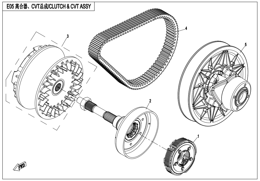 CLUTCH@^CVT ASSY.