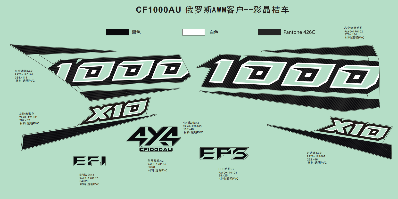 DECAL KITS(RUSSIA, CRYSTAL ORANGE)
