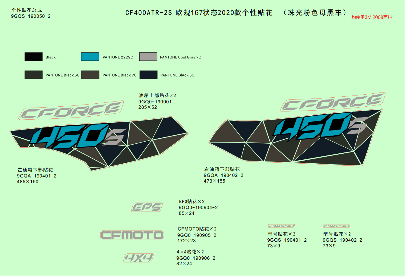 DECAL KITS(INJECTED PEARL BLACK)