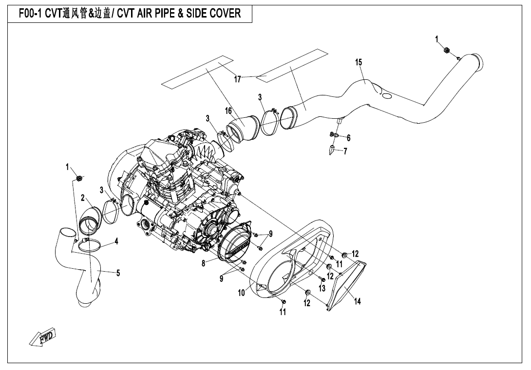 CVT AIR PIPE@^ SIDE COVER