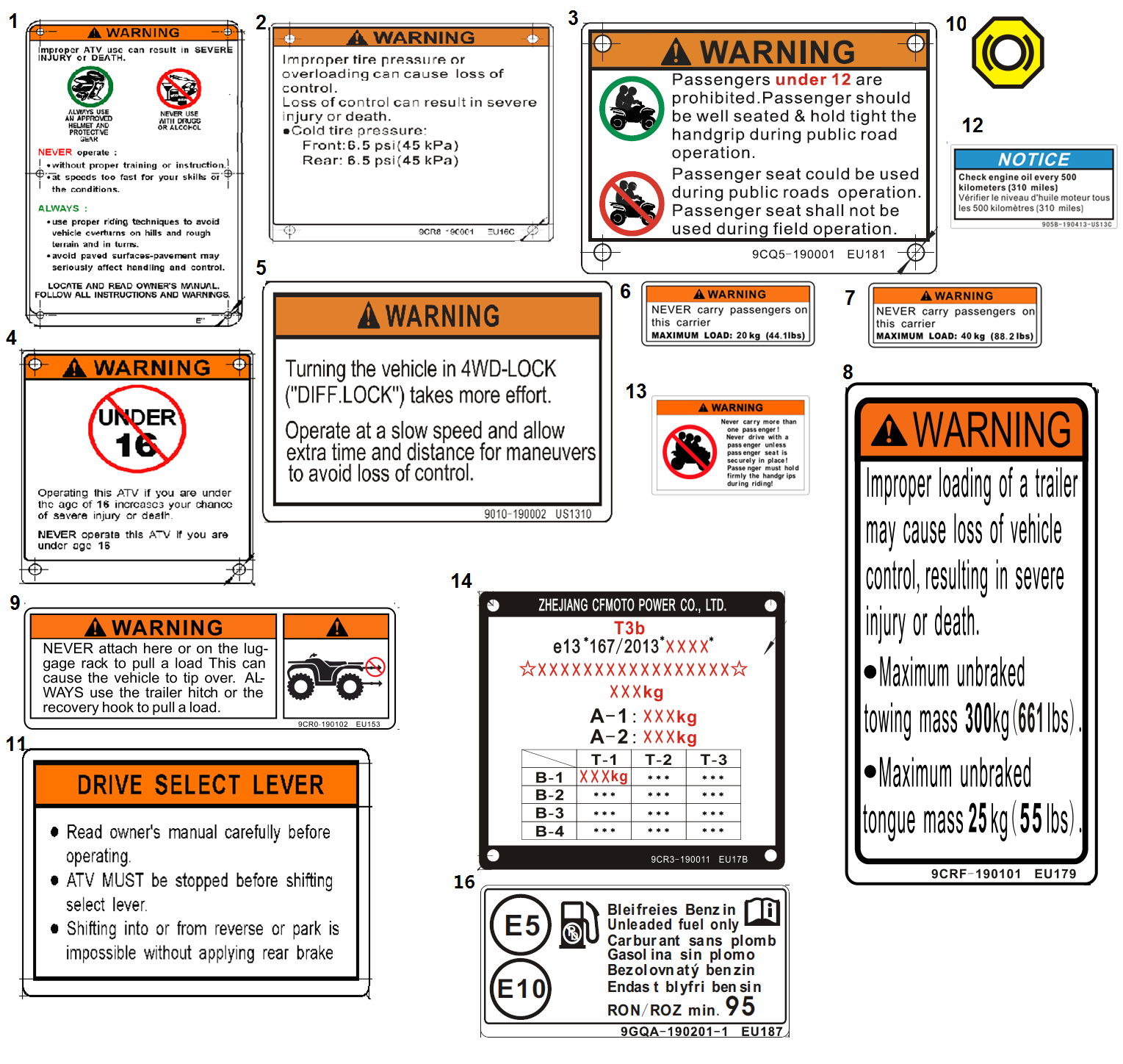 WARNING DECAL