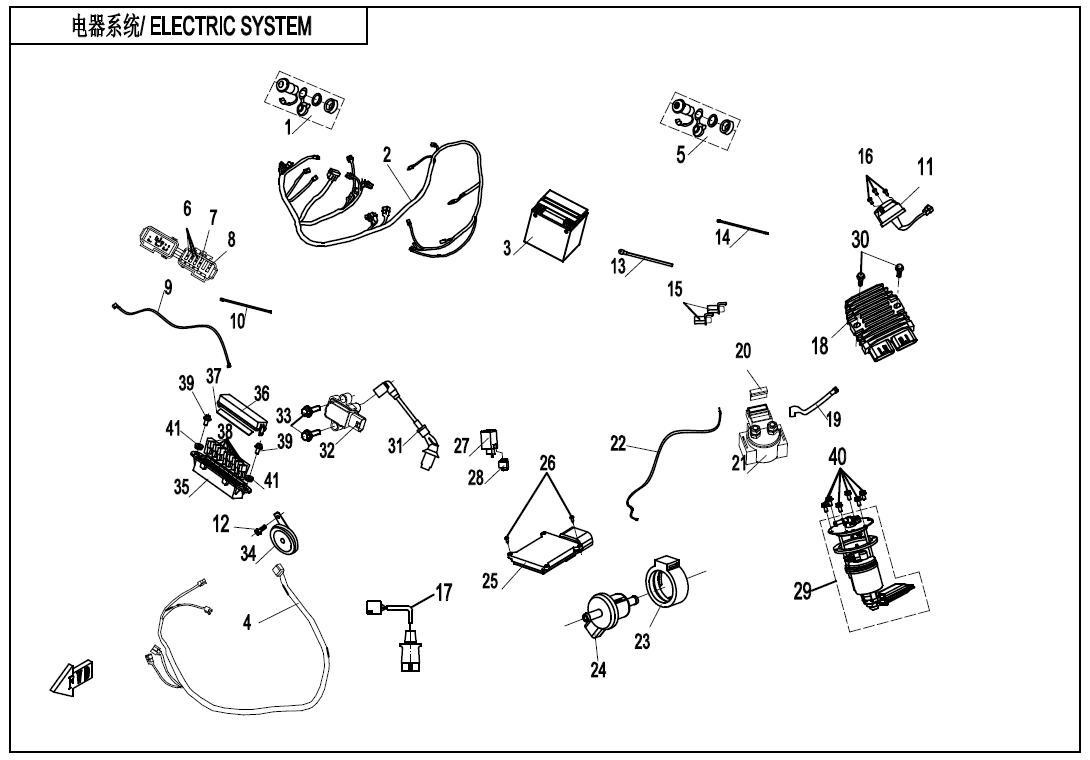 ELECTRIC SYSTEM(WITH FUEL VAPORIZATION SYSTEM)