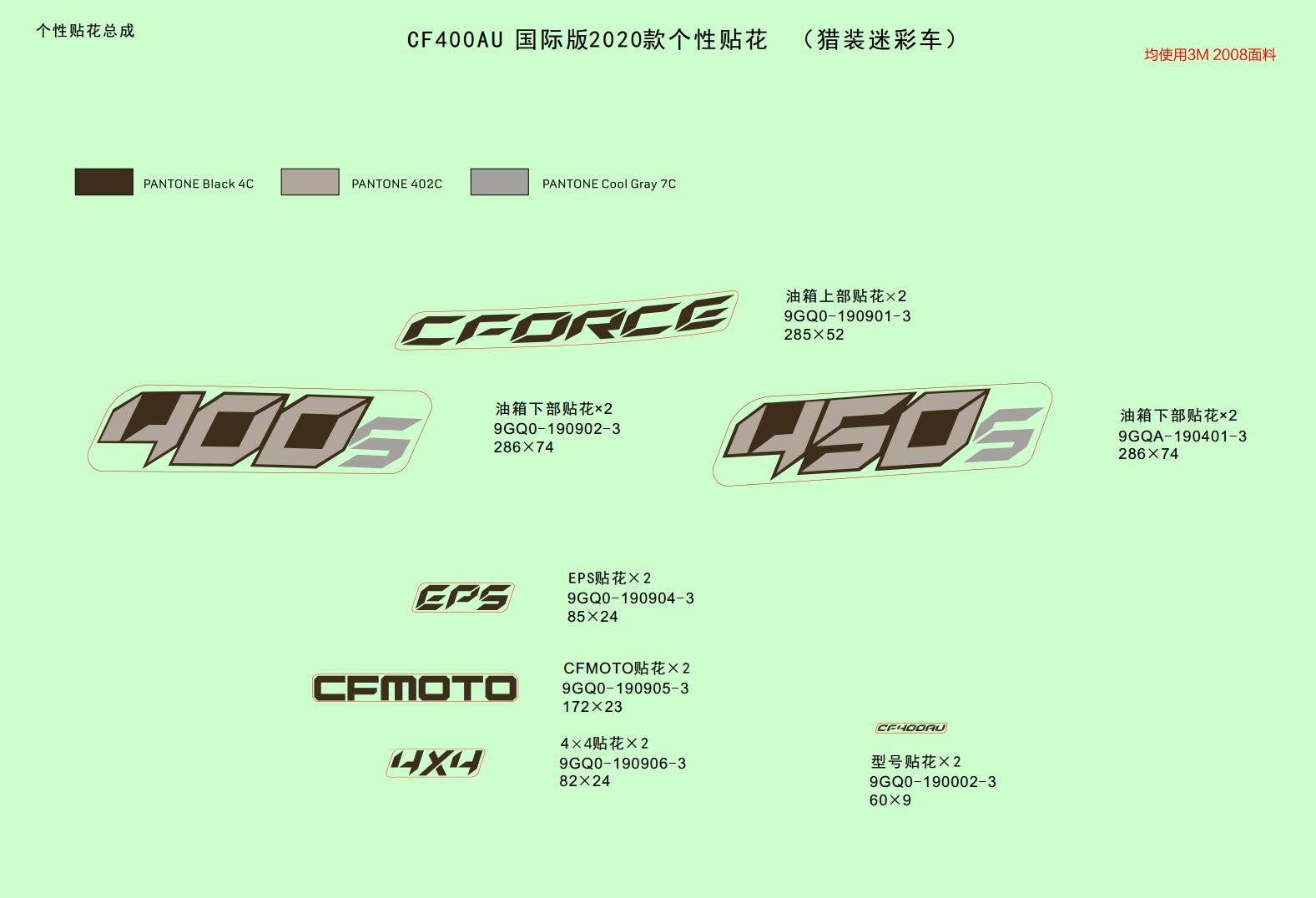 DECAL KITS(INTERNATIONAL&2020 TRUE TIMBER CAMO)