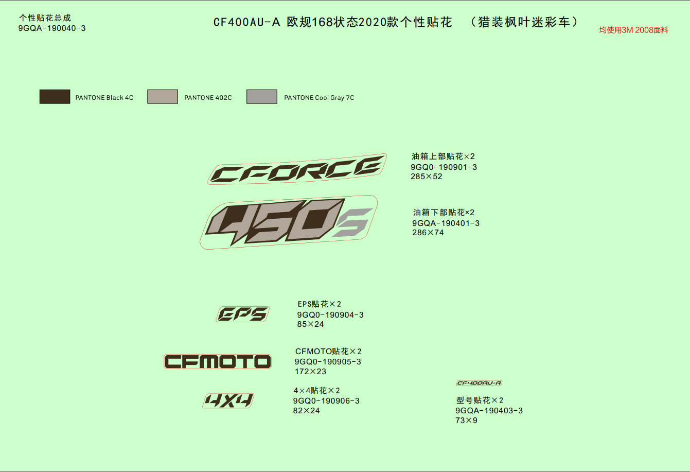 DECAL KITS(TRUE TIMBER CAMO)