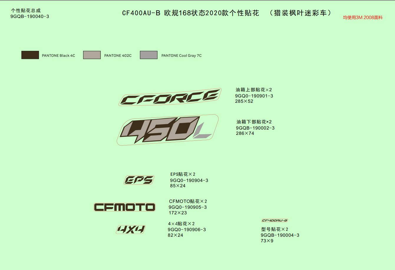 DECAL KITS(TRUE TIMBER CAMO)