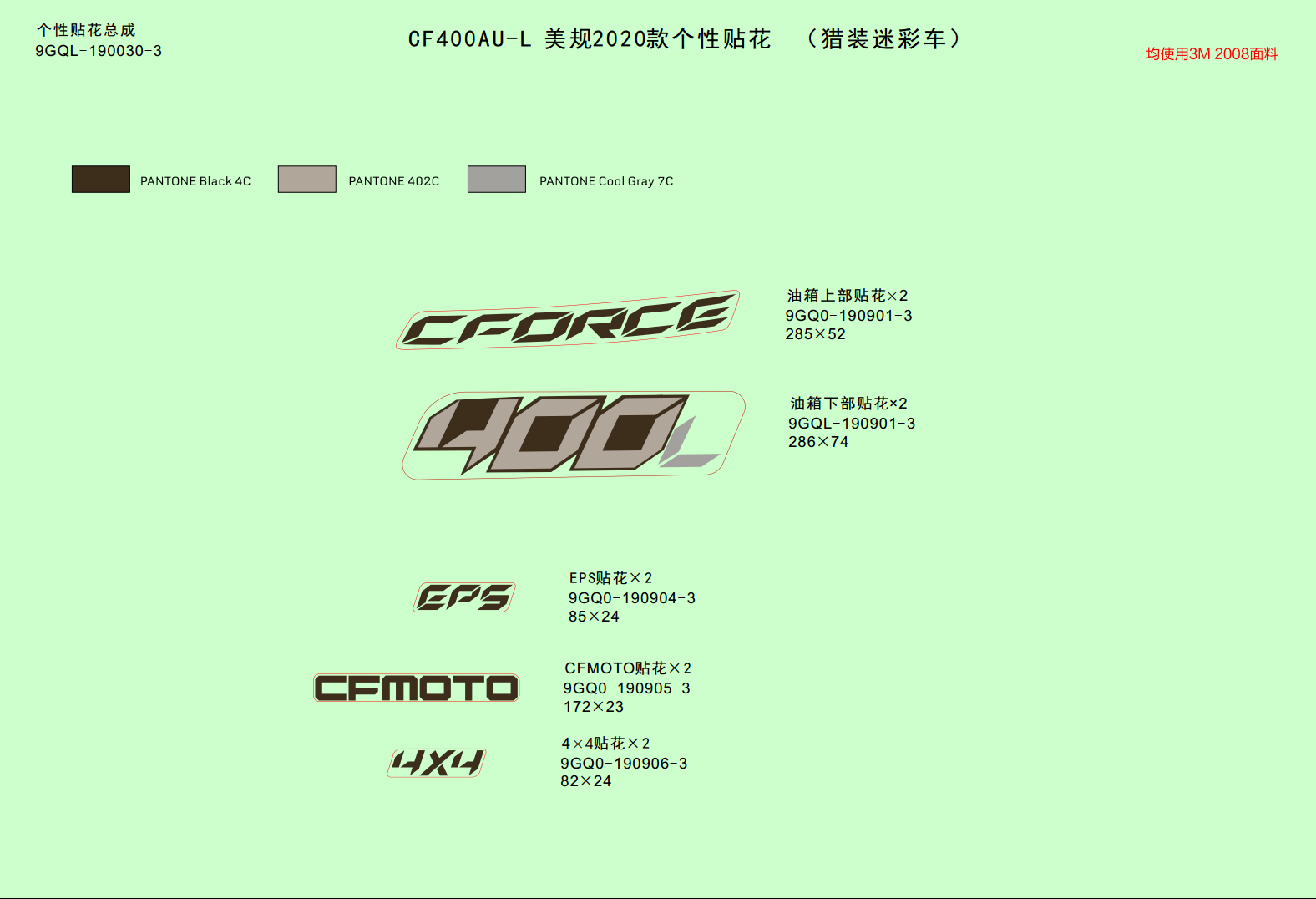 DECAL KITS(NA@^2020 TRUE TIMBER CAMO)