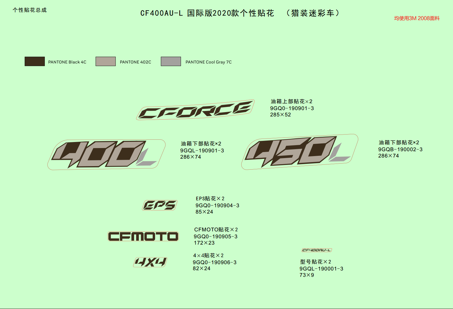 DECAL KITS(INTERNATIONAL@^2020 TRUE TIMBER CAMO)