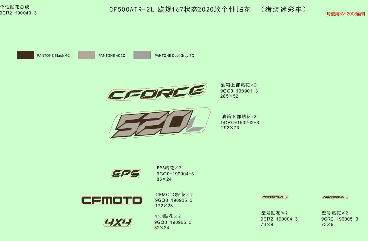 DECAL KITS(TRUE TIMBER CAMO)