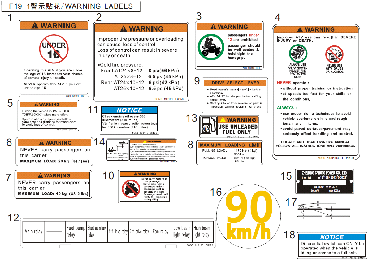 WARNING DECAL