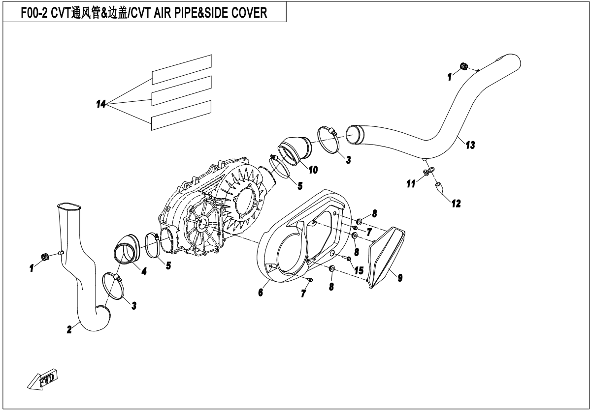 CVT AIR PIPE@^SIDE COVER