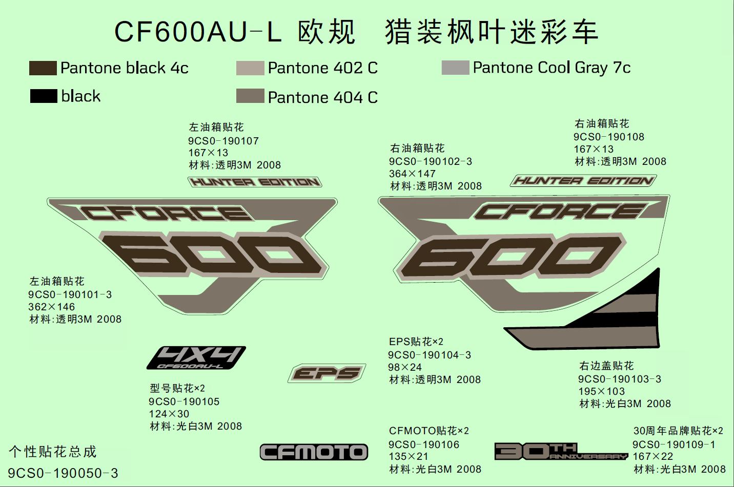 DECAL KITS(TRUE TIMBER CAMO)