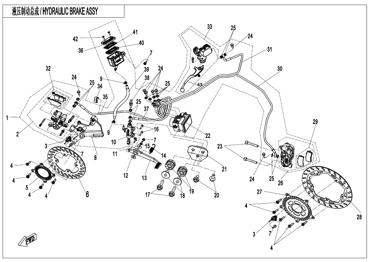 MAB BRAKE ASSY(ABS-RUILI MAB)