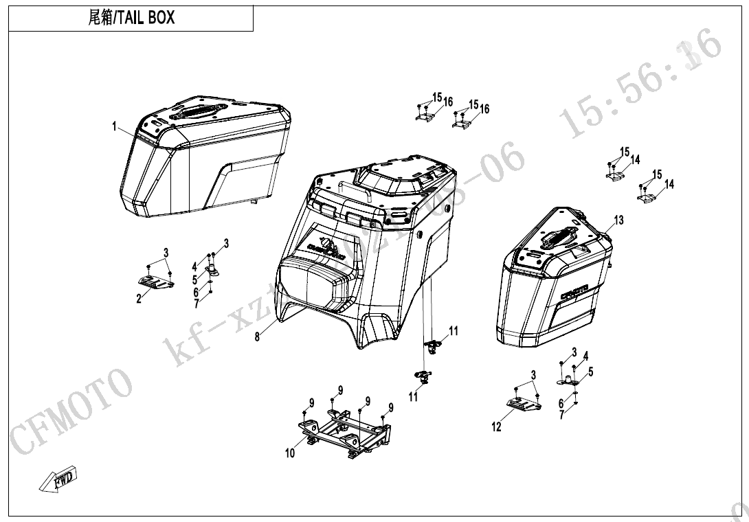 TAIL BOX(OVERLAND,THREE BOXES)