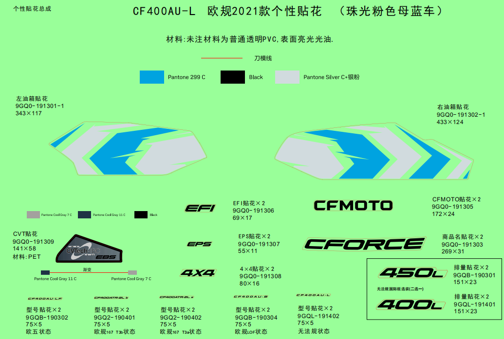 DECAL KITS(INTERNATIONAL@^2021 INJECTED PEARL BLUE)