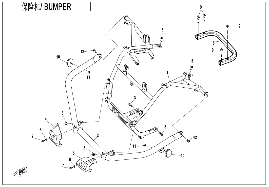 BUMPER(ONLY FOR CANADA)