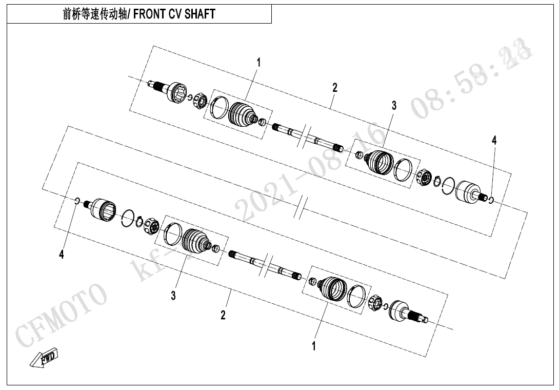 FRONT CV SHAFT(SPS)