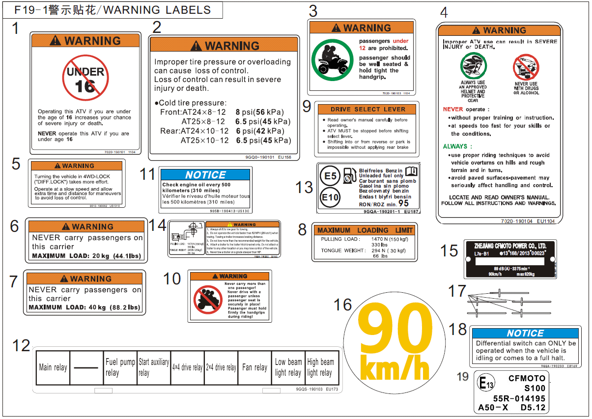 WARNING DECAL