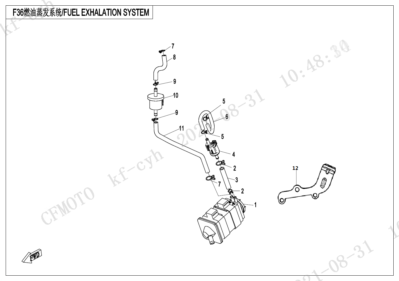 FUEL EVAPORATION SYSTEM