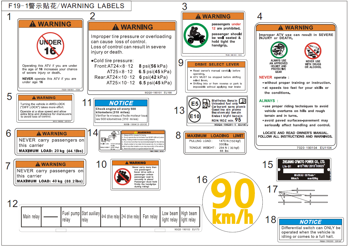 WARNING DECAL