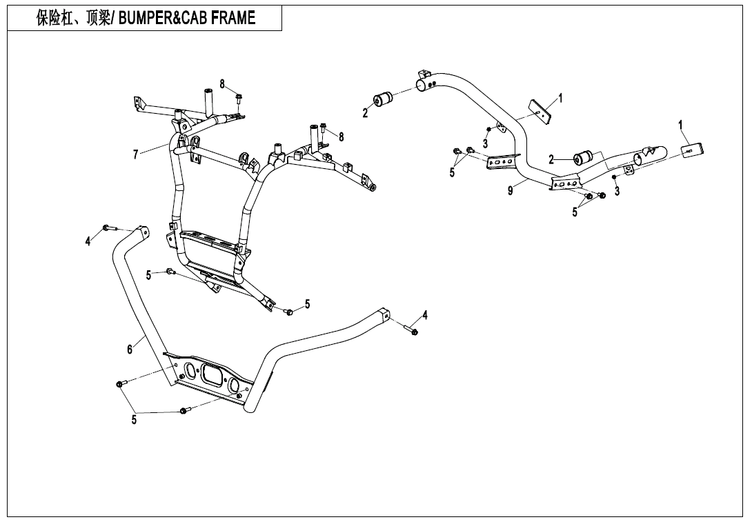 BUMPER @^ CAB FRAME