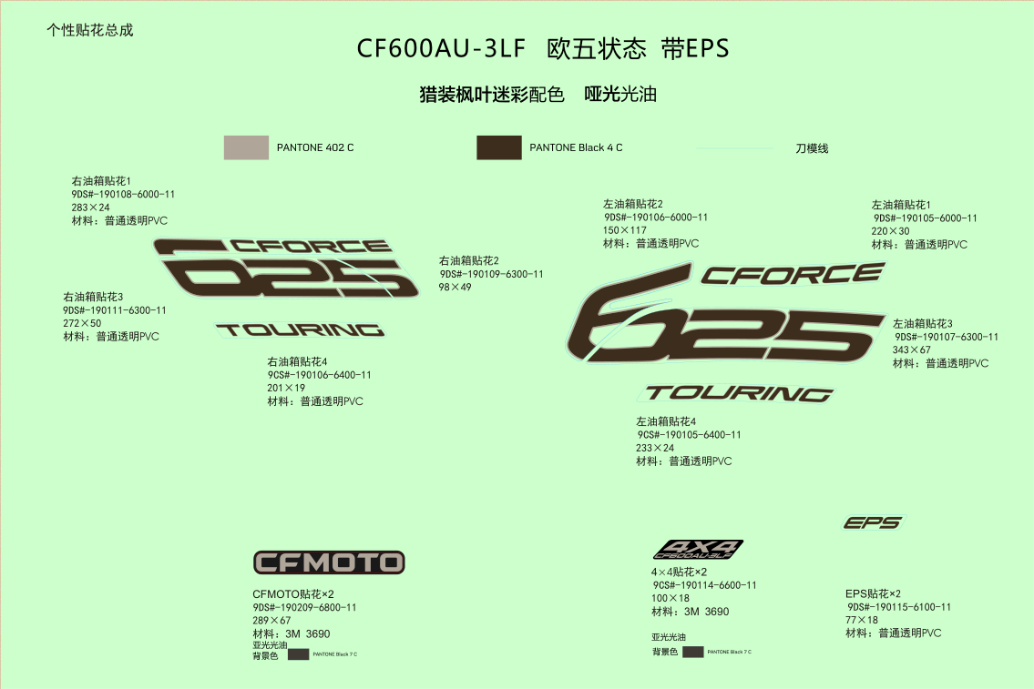 DECAL KITS(TRUE TIMBER CAMO)