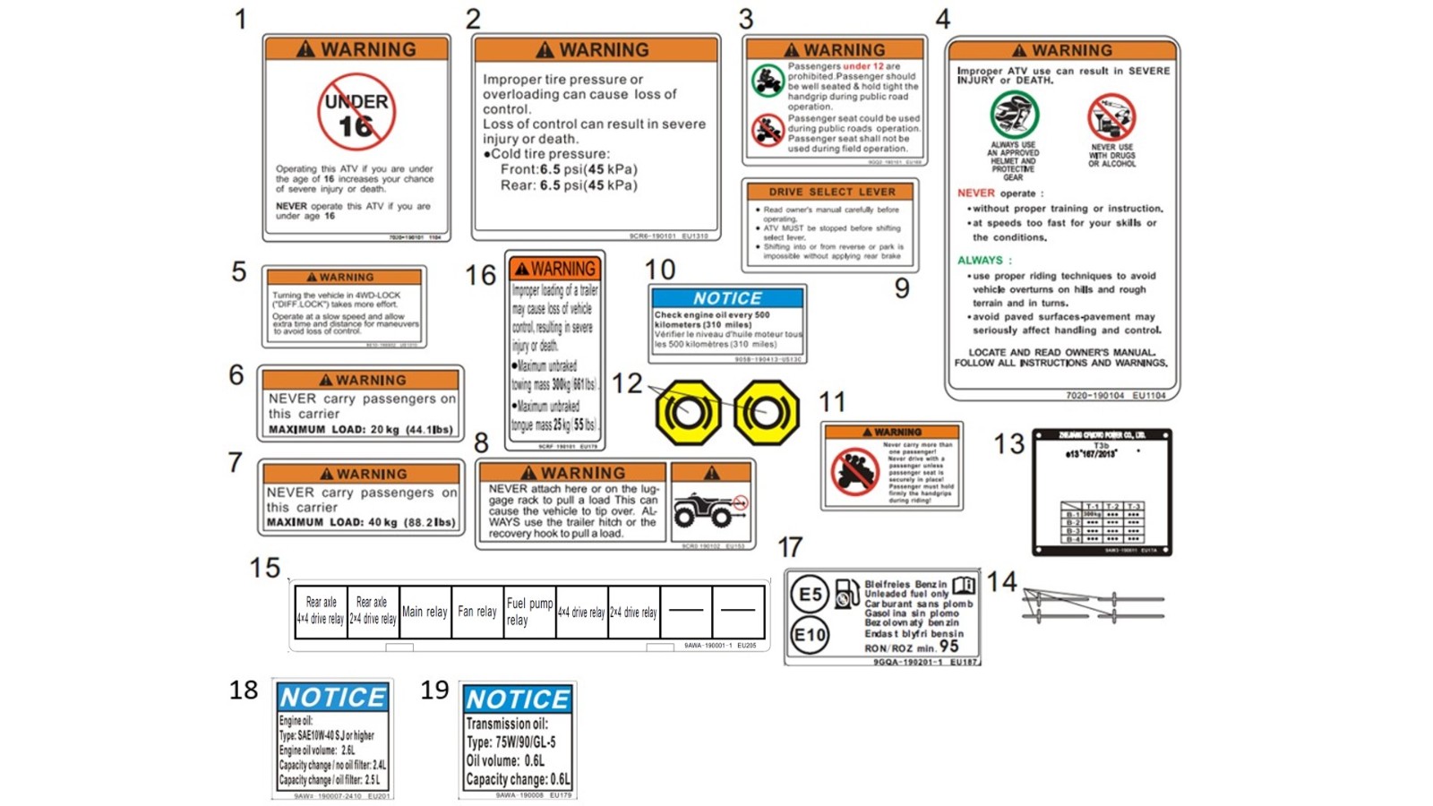 DECAL WARNING
