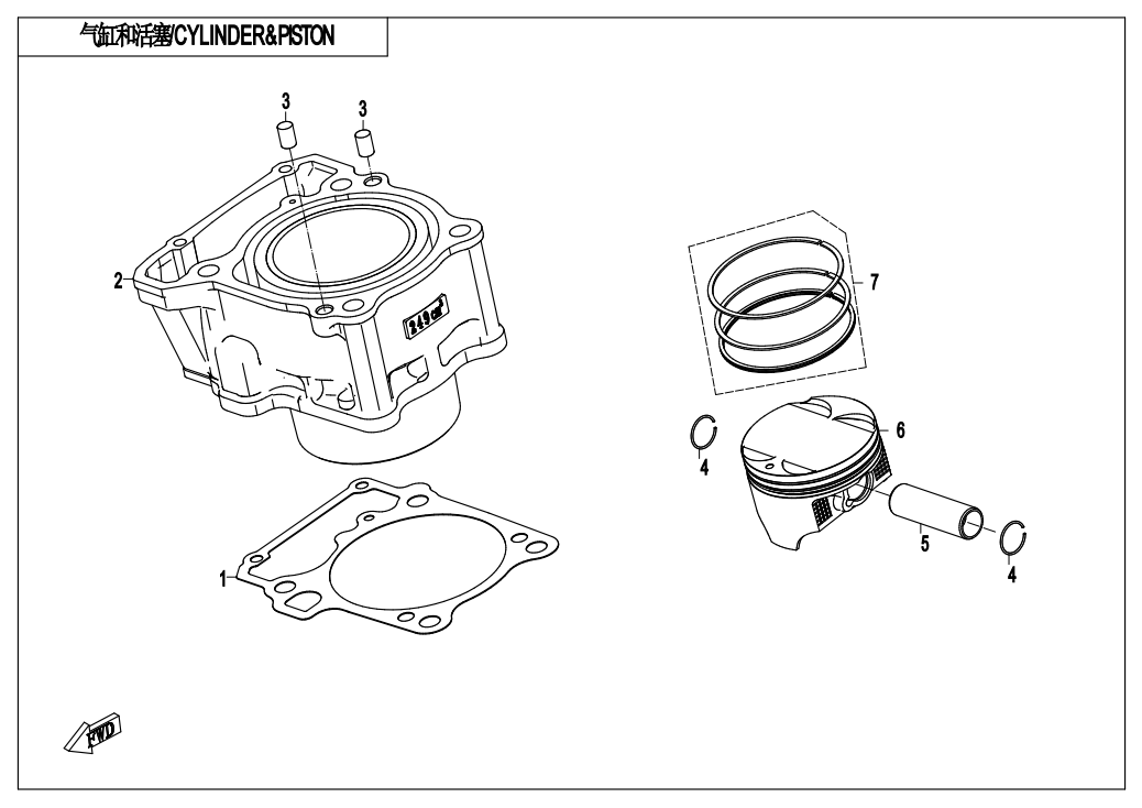 CYLINDER @^ PISTON