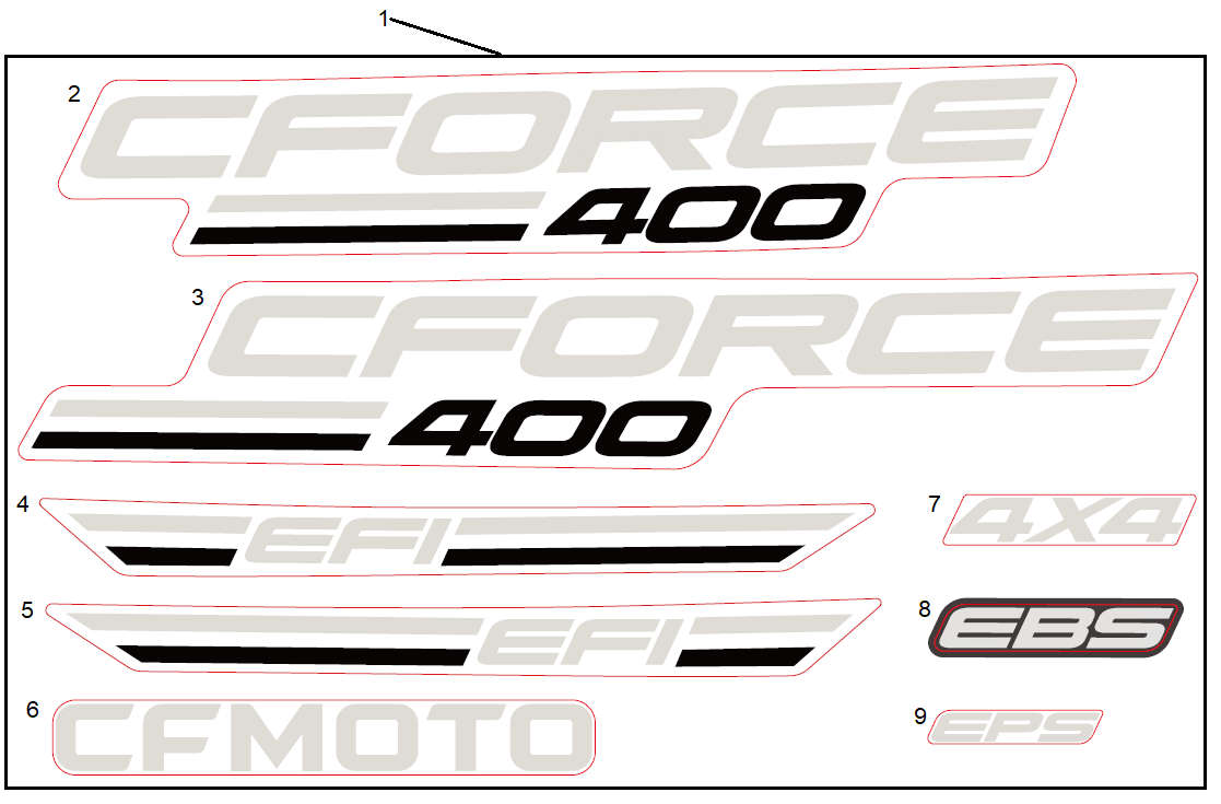 DECAL KITS(NA, CM HUNTER GREEN)