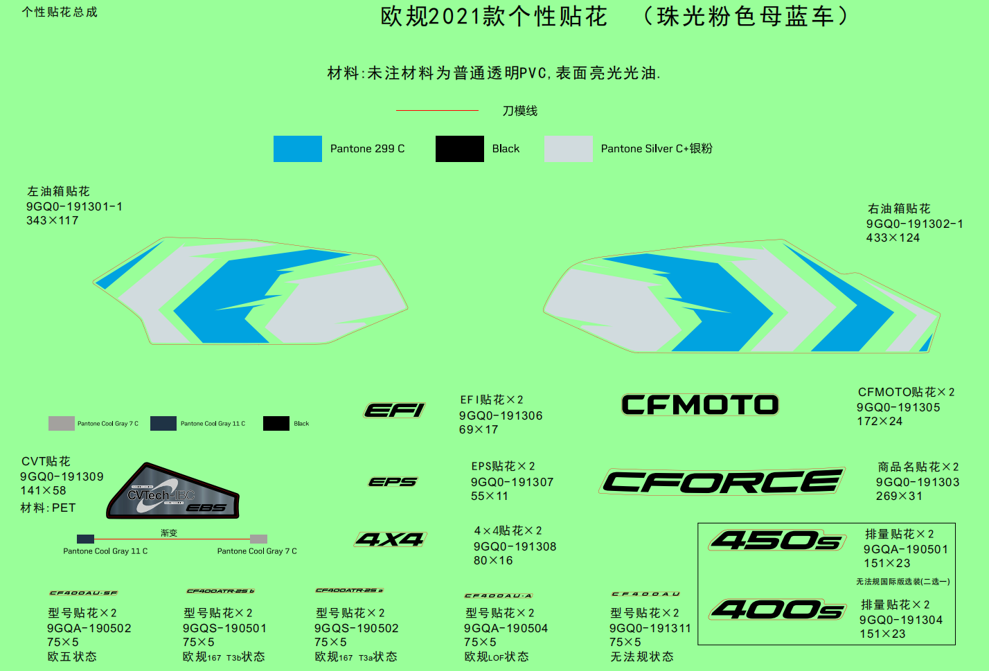 DECAL KITS(INTERNATIONAL@^2021 INJECTED PEARL BLUE)