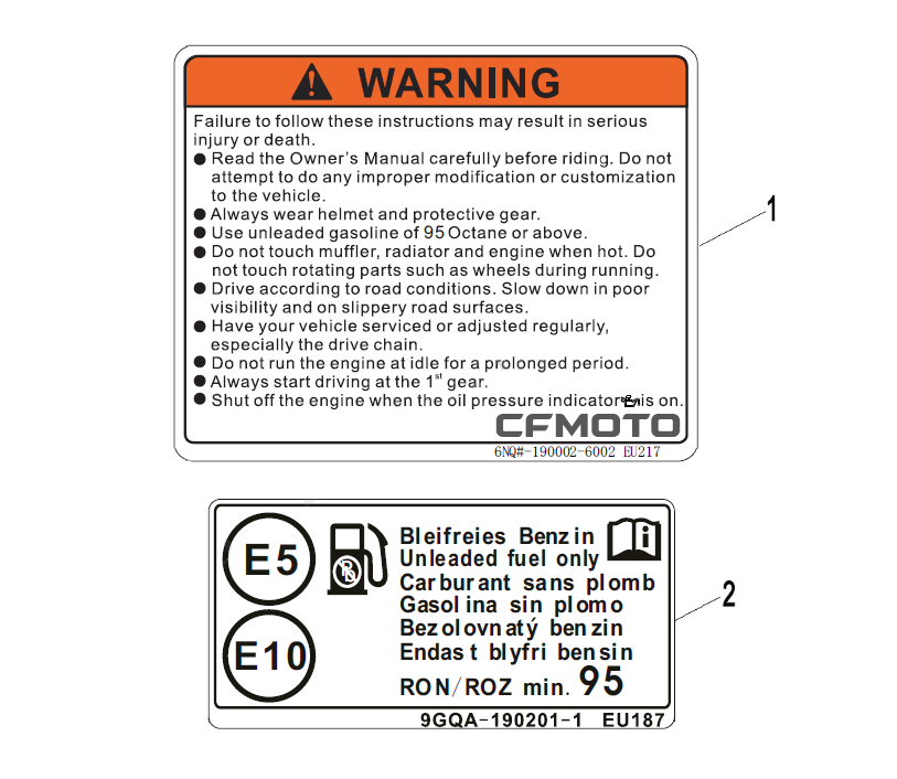 WARNING DECAL