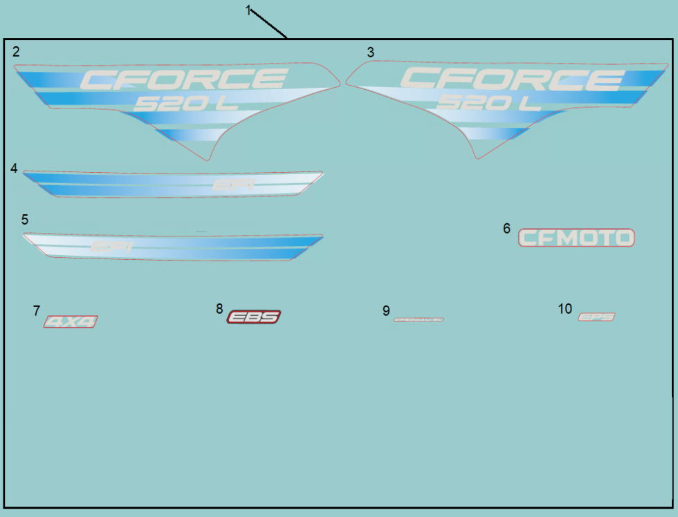 DECAL KITS(INTERNATIONAL, CM EXPLORE BLUE)