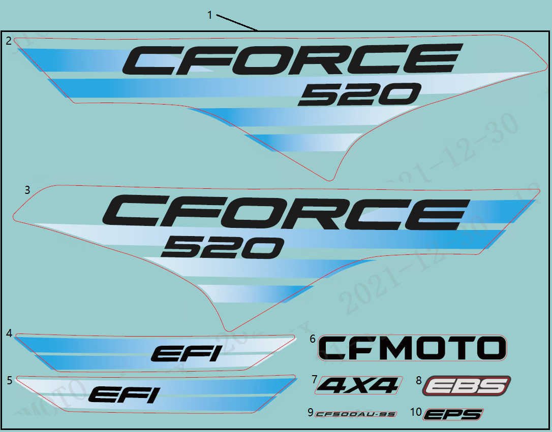 DECAL KITS(EU168, NEW ROYAL BLUE)