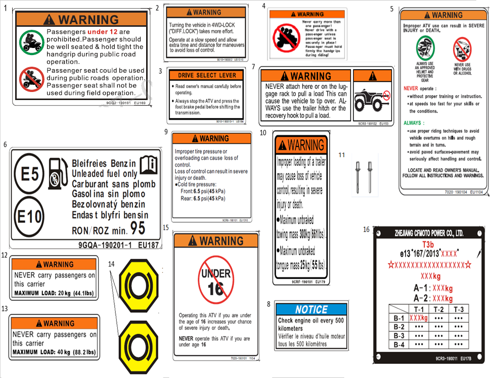 WARNING DECAL