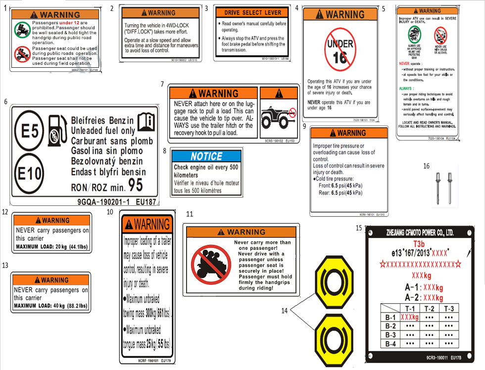 WARNING DECAL