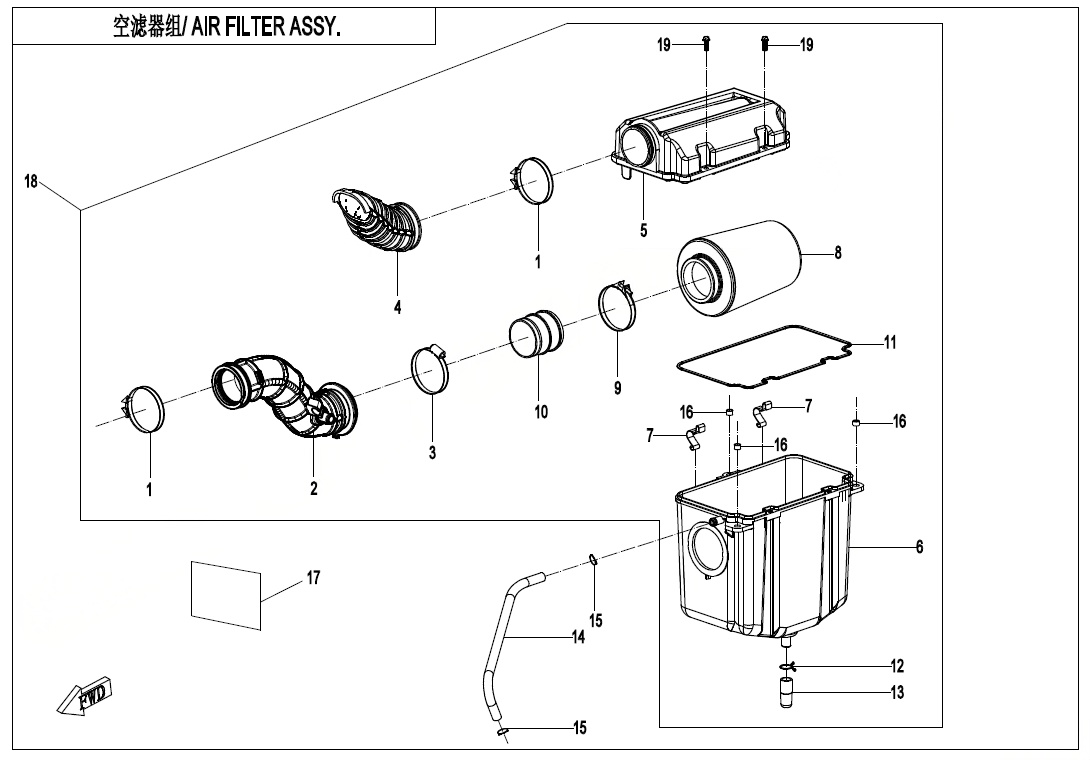 AIR FILTER ASSY.