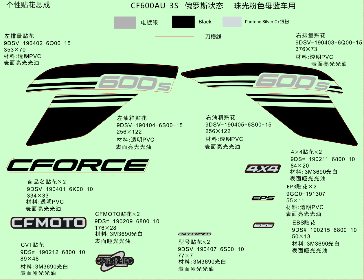 DECAL KITS(RUSSIA, INJECTED PEARL BLUE)