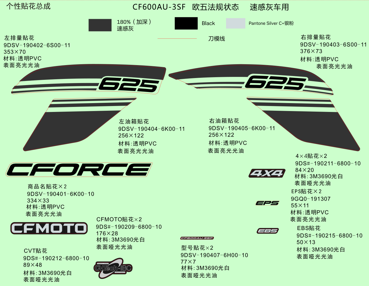 DECAL KITS(VELOCITY GREY)