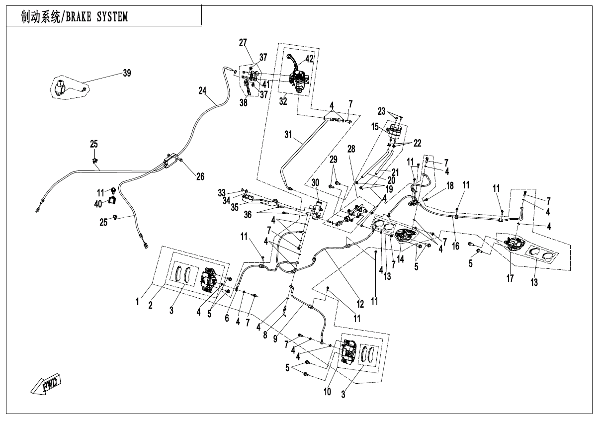 BRAKE SYSTEM-RH,PARKING