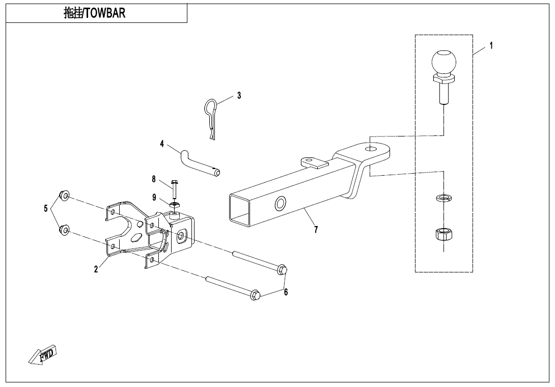 TOWBAR(PIN CONNECTION)