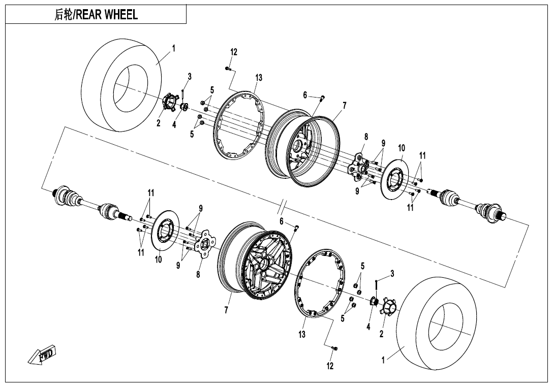 REAR WHEEL(OVERLAND)